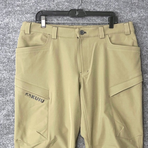 KUIU Other - Kuiu Attack Mens Hunting Pants Khaki Tan Primeflex DWR 38 x 30 Short Articulated